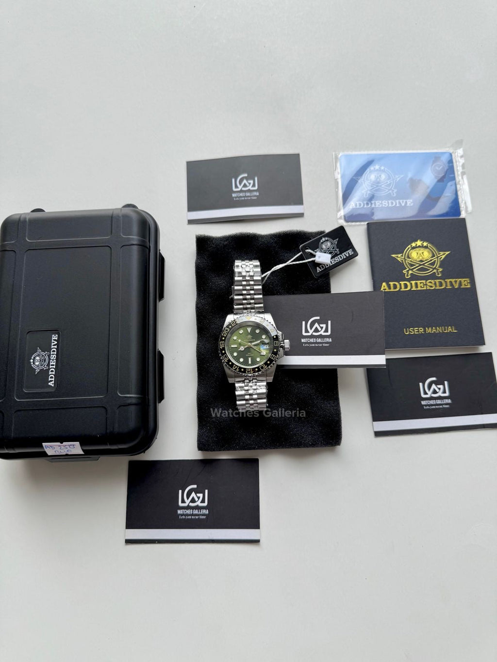 Addiesdive GMT Master Quartz (Green) AD2050 Watches Galleria © Copyrights All Right Reserved