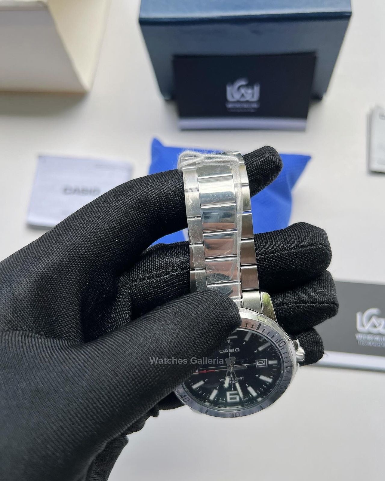 Casio Classic Date (Black) MTP-VD01D Watches Galleria