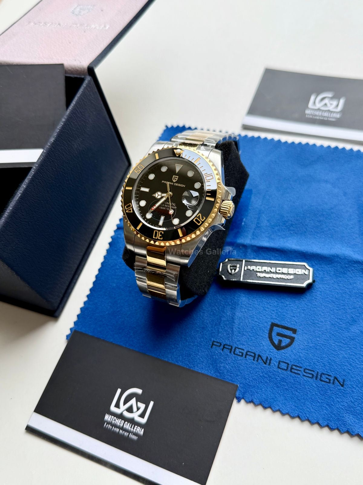 Pagani Design Submariner Automatic PD1639 (Gold Black) Pagani Design in Pakistan