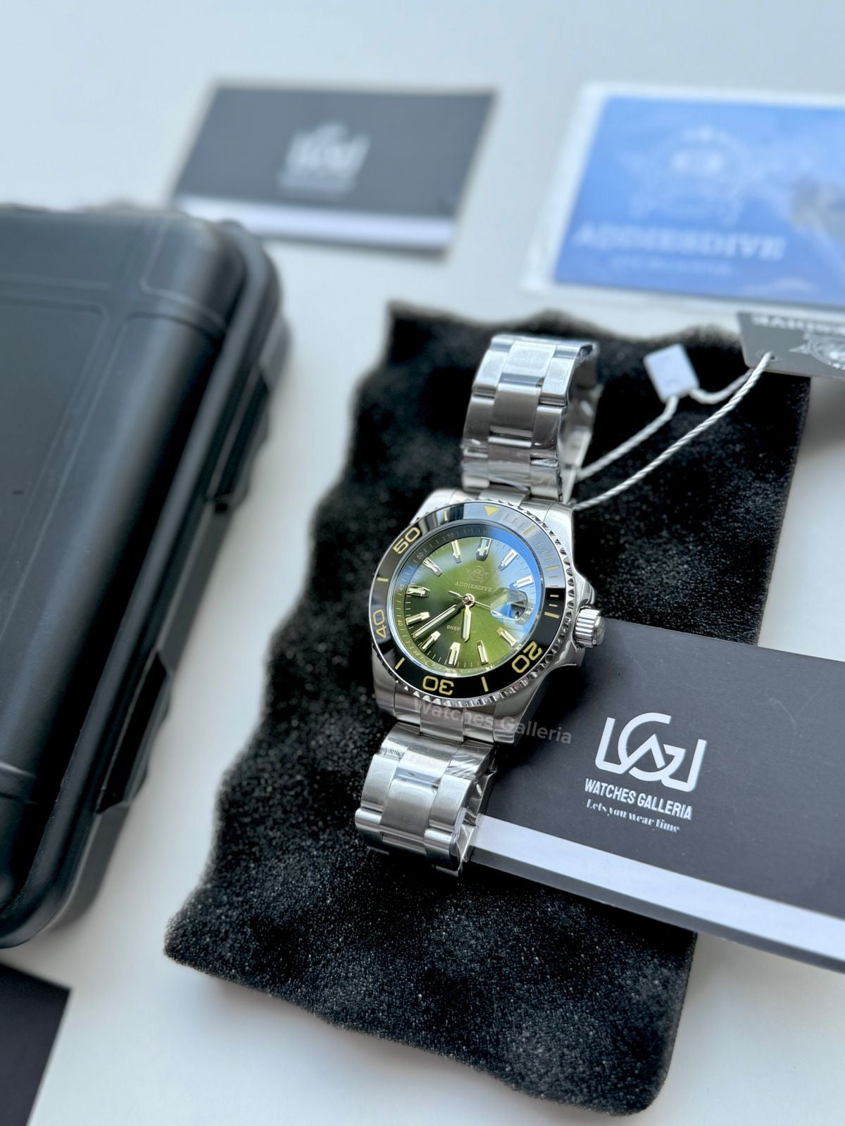 Addiesdive Submariner Quartz (Green) AD2510 Watches Galleria © Copyrights All Right Reserved