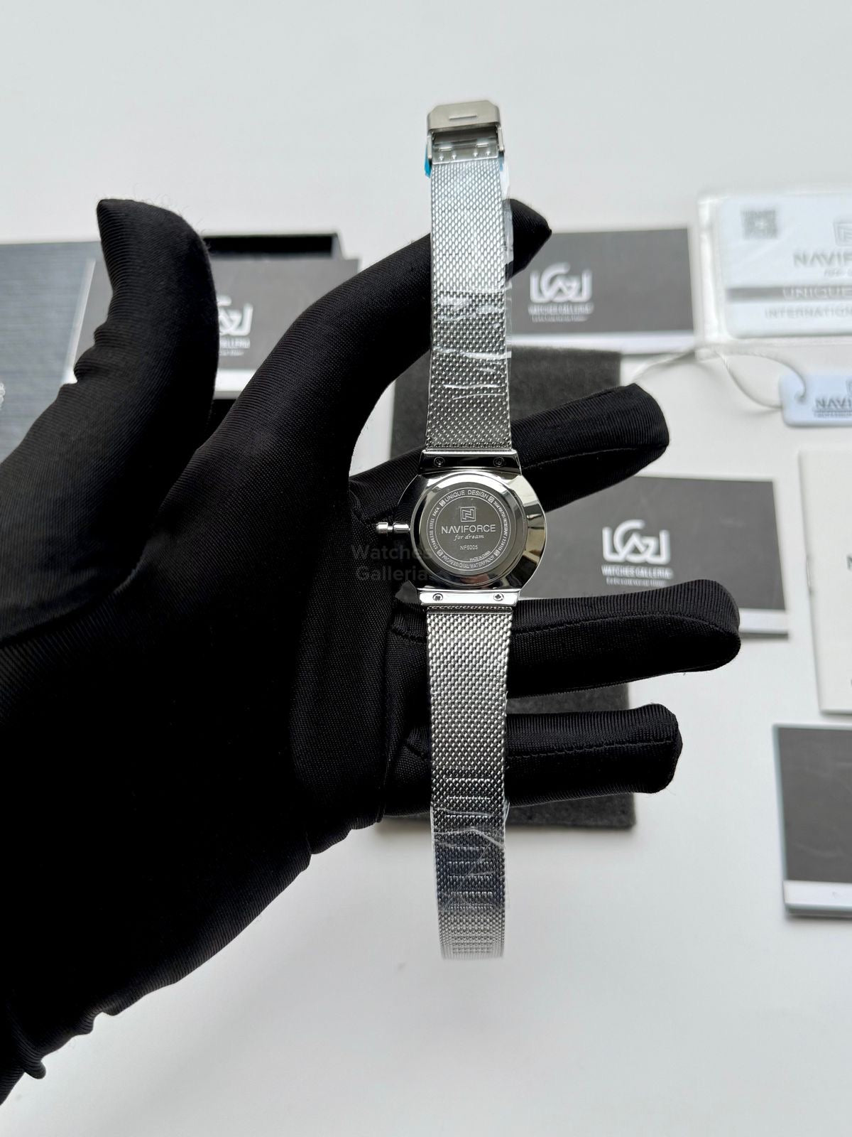 Naviforce NF5005 Women Watch Quartz (Silver) Naviforce Watch in Pakistan