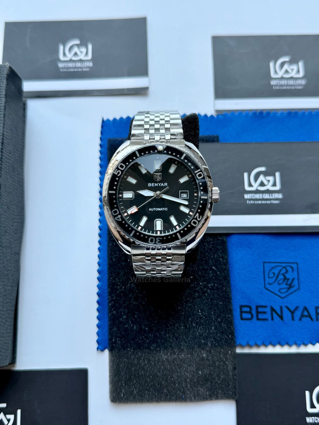 Benyar BY5211 Turtle Automatic Black Dial Luxury Men’s Watch in Pakistan – Stainless Steel Automatic Watch