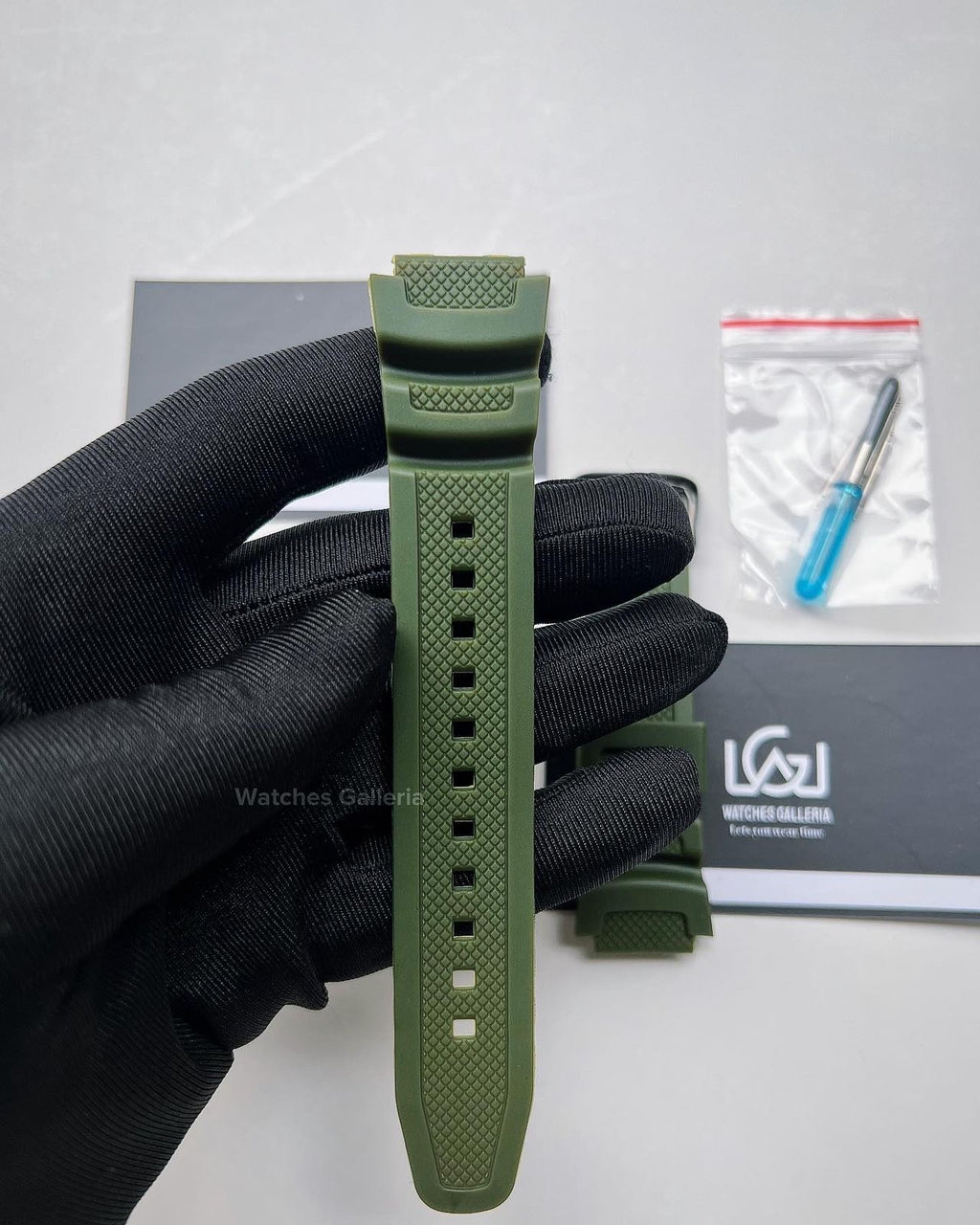 Silicon Straps (Green) For Casio W218H | F108 | AE1100 | AE1200 | SGW300 | MRW200