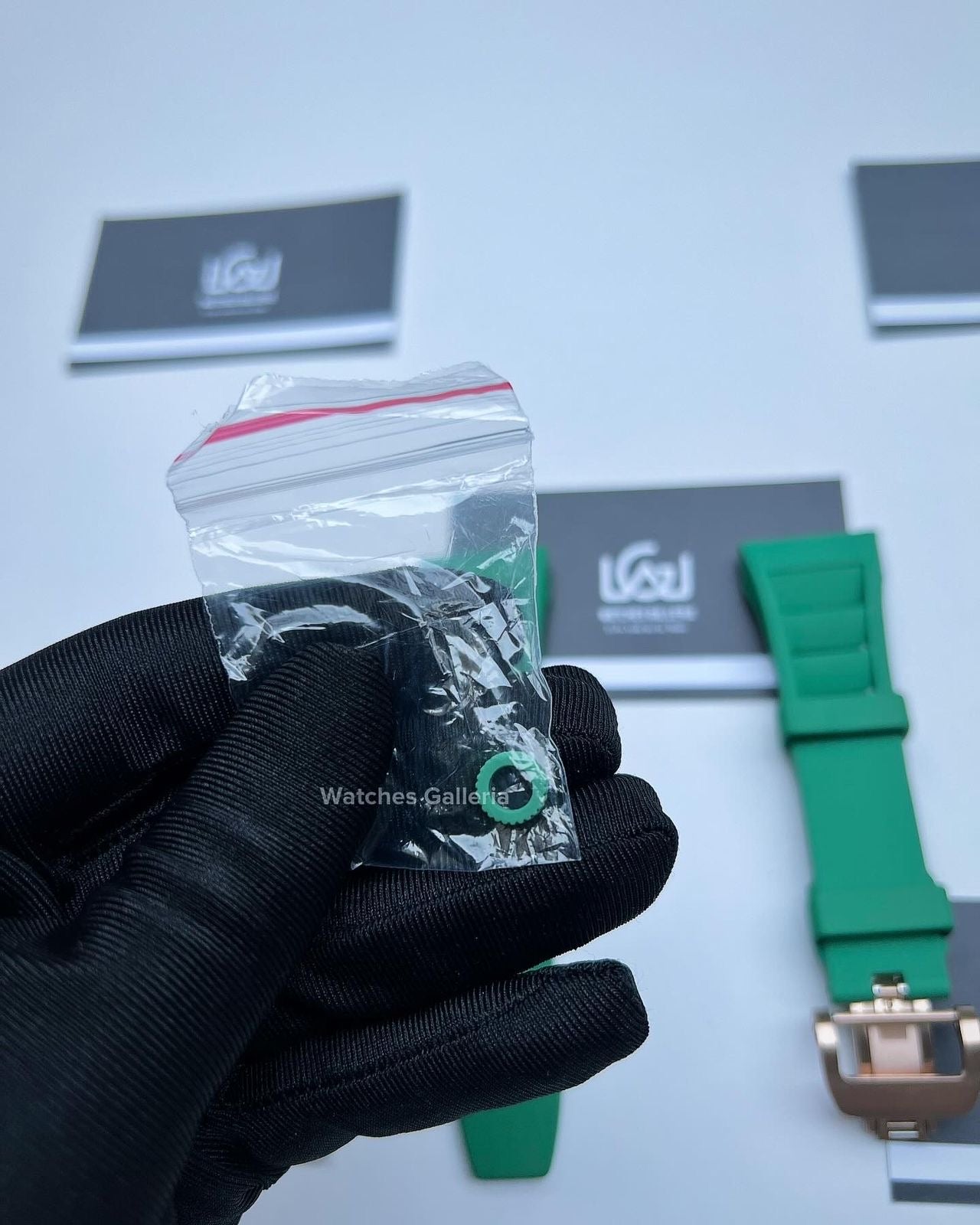 Apple Watch Tonneau Modification Kit Rubber Straps (Green) APB1621 44mm 45mm