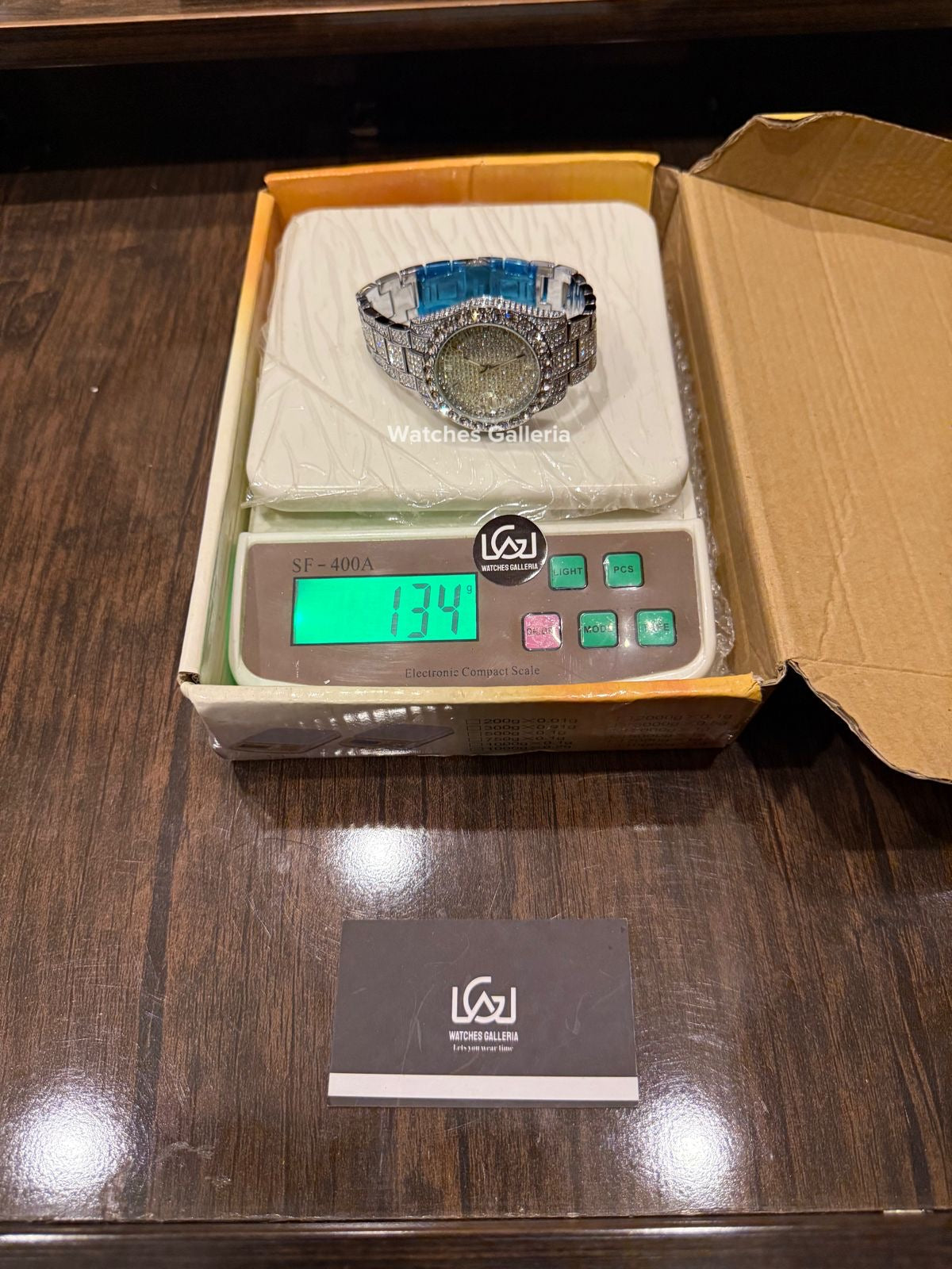 Miss Fox Iced Out Royal Oak Quartz (Silver) MFV332 Watches Galleria