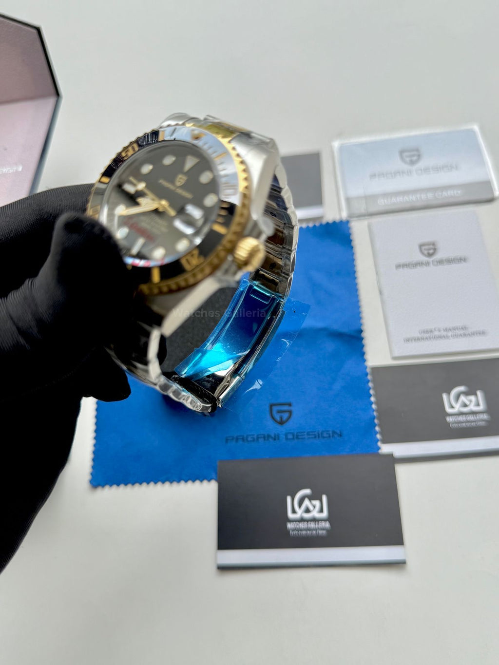Pagani Design Submariner Automatic PD1639 (Gold Black) Pagani Design in Pakistan