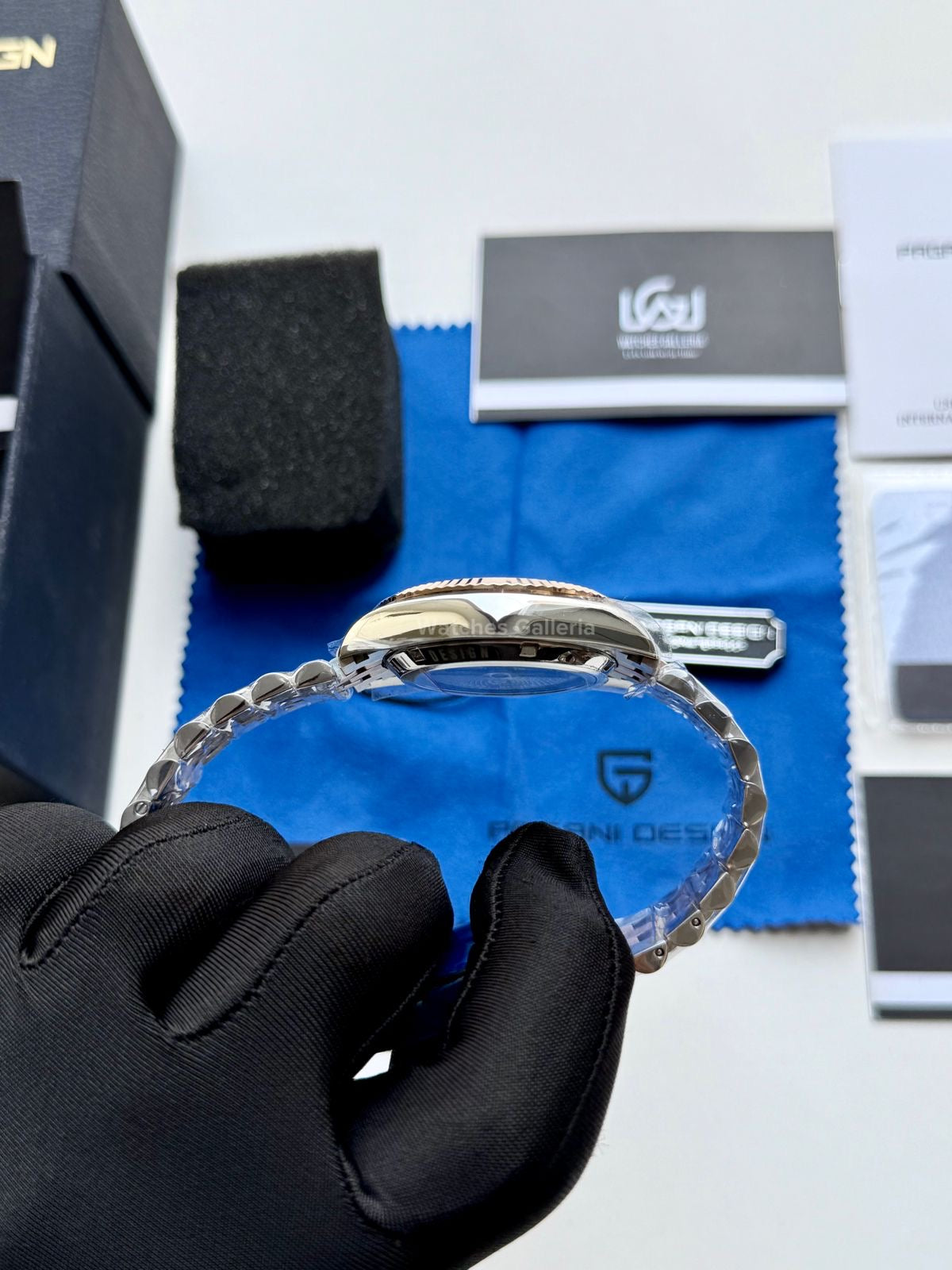 Pagani Design PD1752 Date Day Automatic (Two Tone Silver) New Release Pagani Design in Pakistan