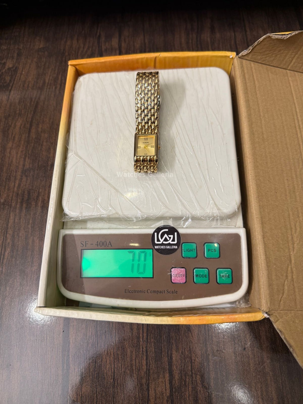 Lige 89156 Tank Women Watch Quartz (Gold) Lige Women Watch