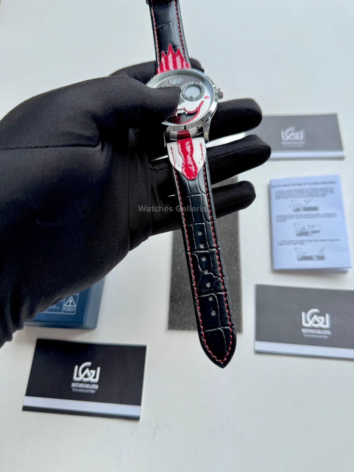 Lige Clown Watch Quartz (Red/Silver) LG89160 Watches Galleria