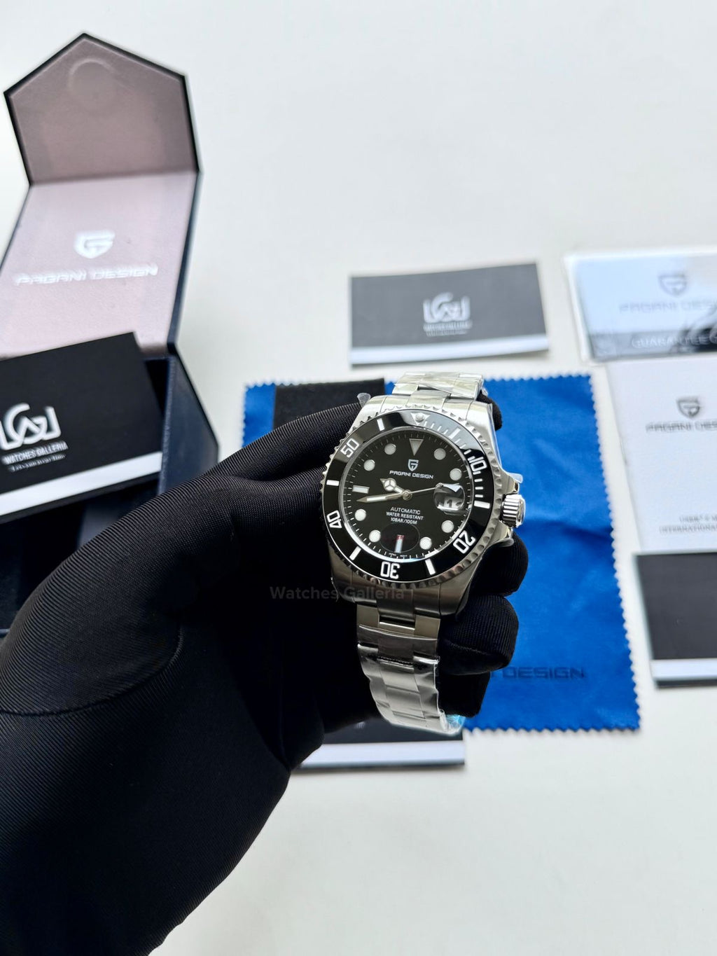 Pagani Design Watch PD1639 Submariner Automatic (Black) Pagani Design in Pakistan