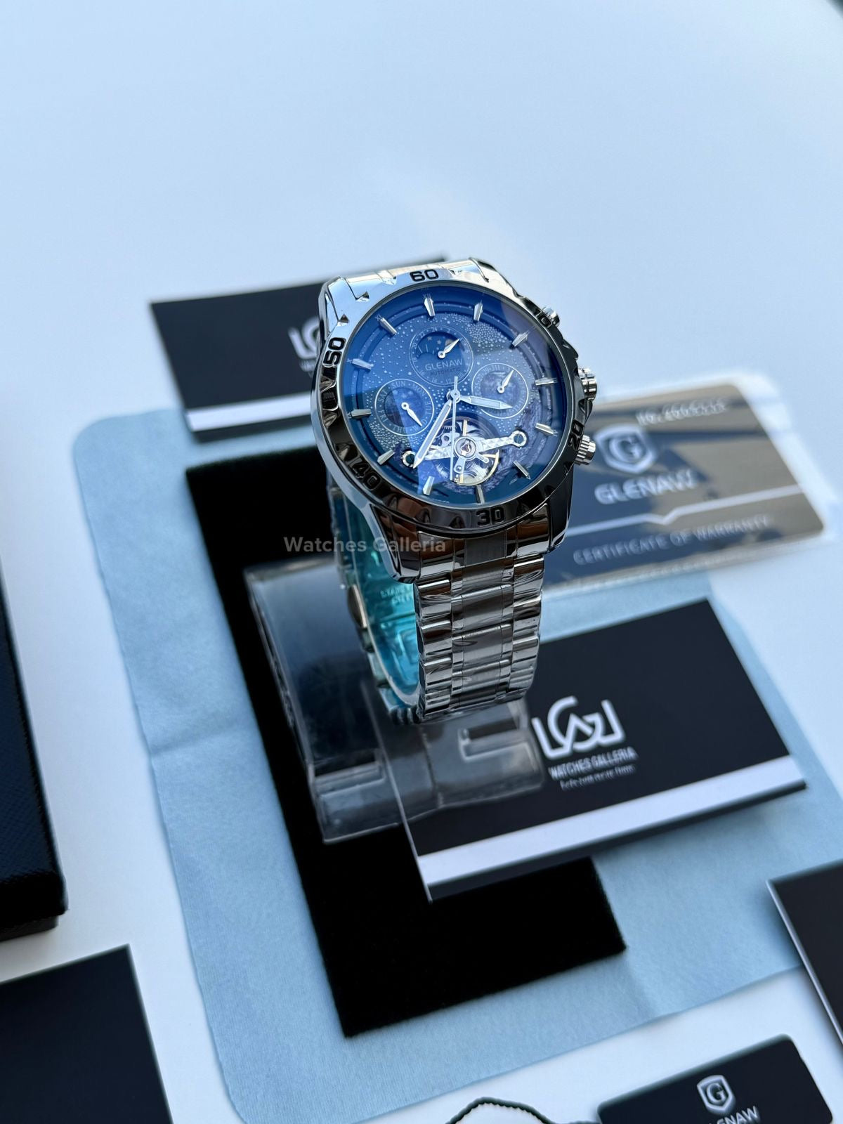 Glenaw Moonphase Automatic (Blue) GL8919 Watches Galleria