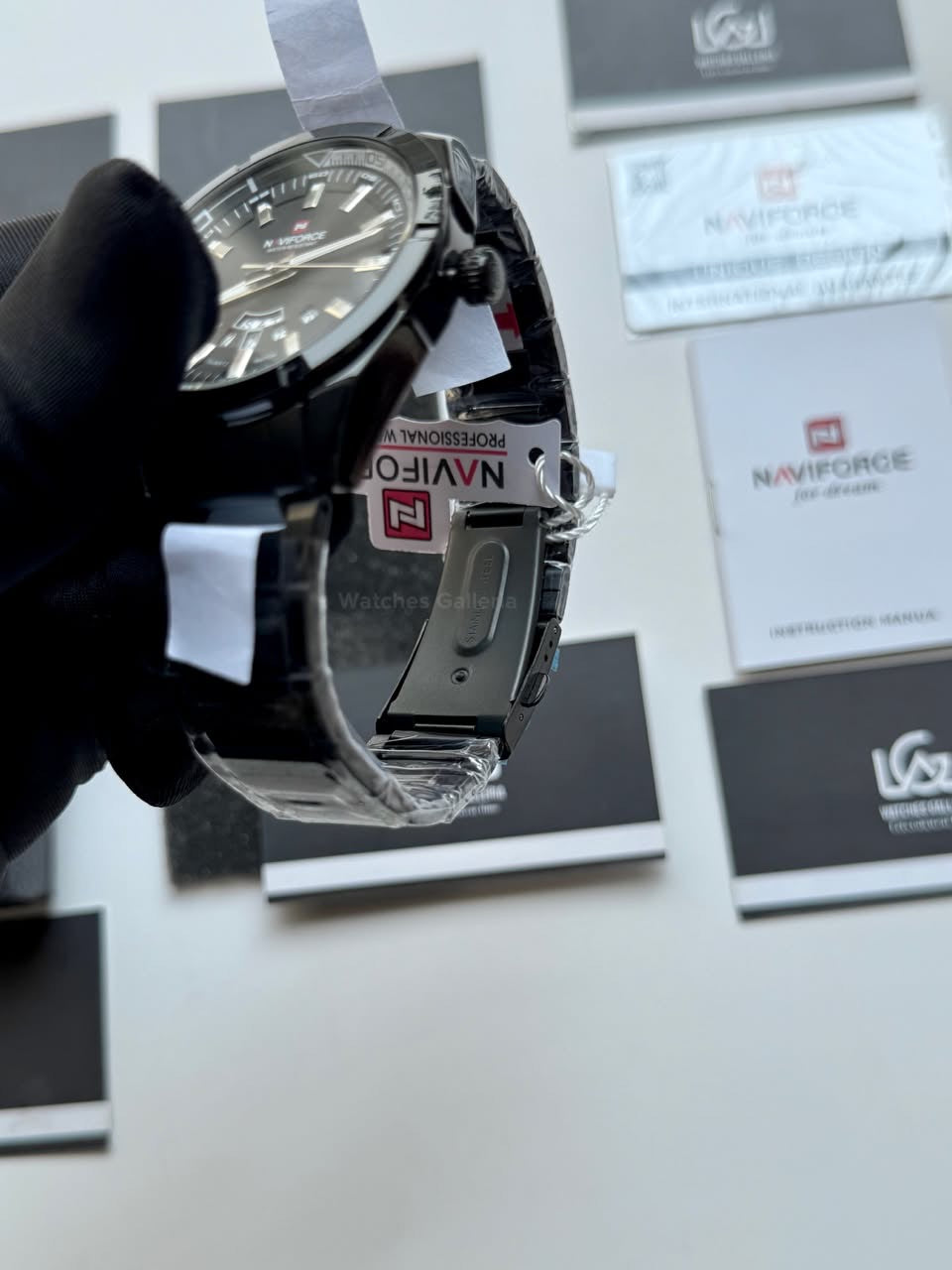 Naviforce NF9038M Original Men’s Watch Black – Japanese Movement, Mineral Glass & Water Resistant