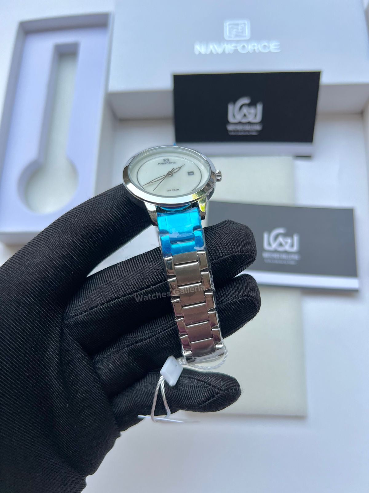 Naviforce Date Just Ladies (Silver) NF5008L Watches Galleria