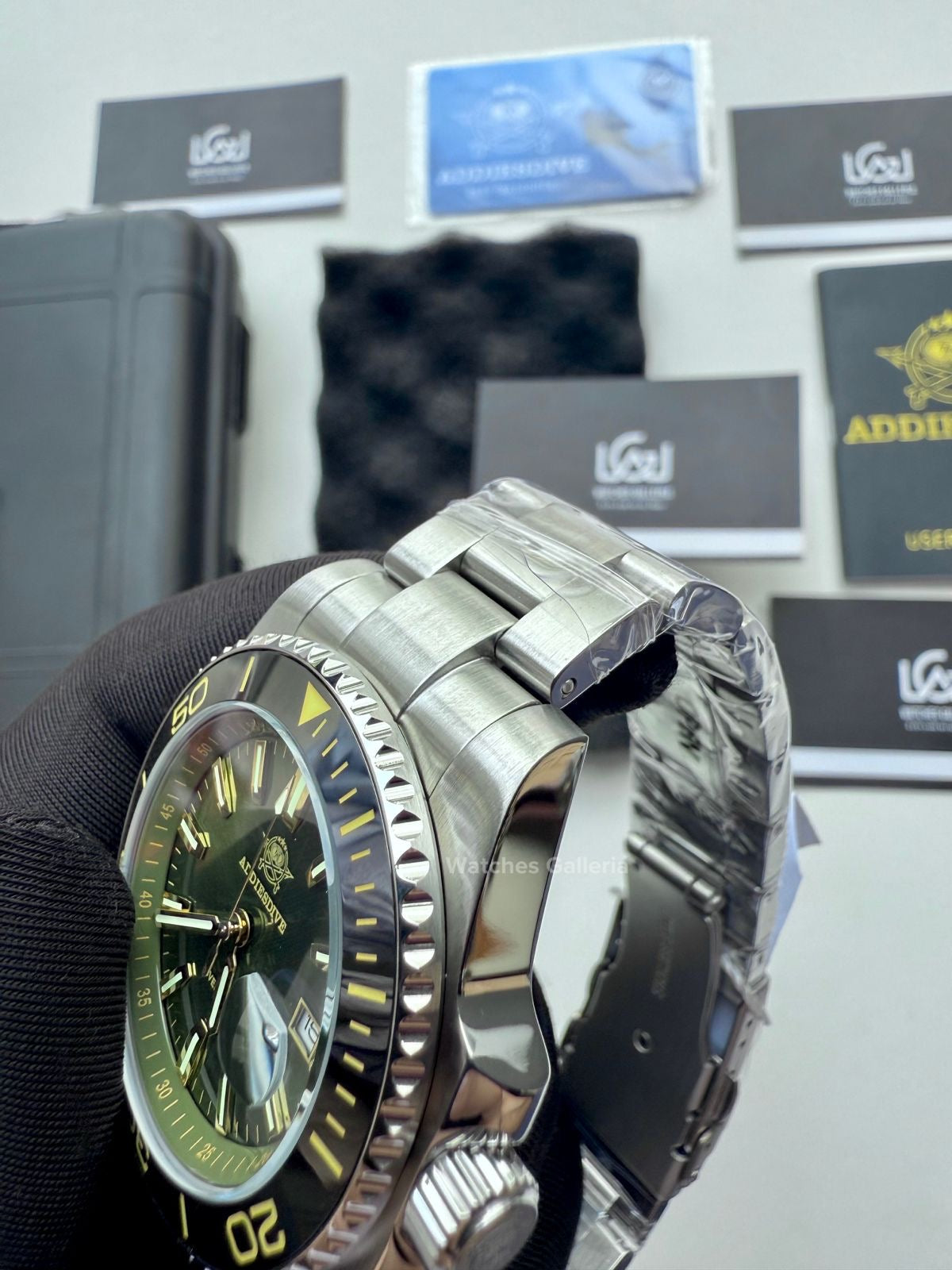 Addiesdive Submariner Quartz (Green) AD2510 Watches Galleria © Copyrights All Right Reserved
