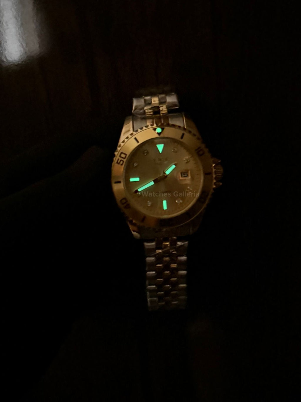 Lige Submariner Quartz (Yellow Gold) Lige89151 Watches Galleria