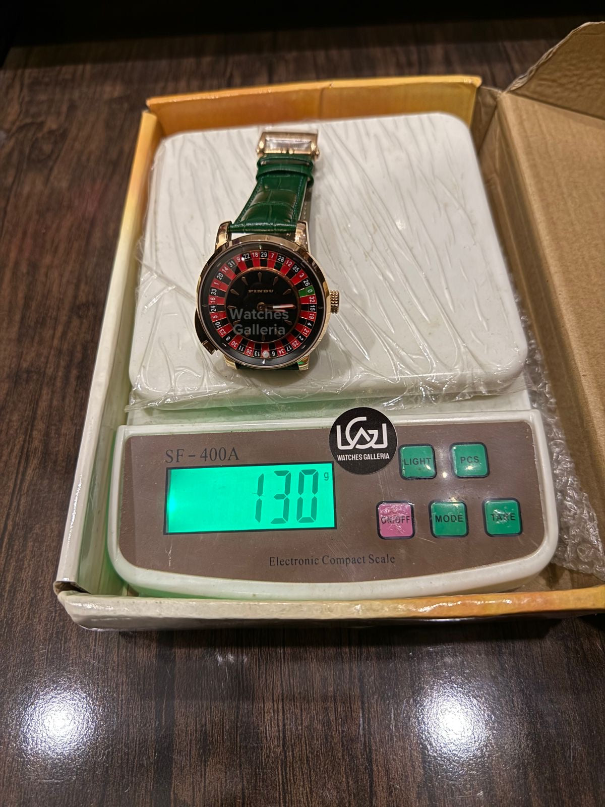 Pindu Design Casino Tourbillon Roulette Button Automatic (Green) P6628 Watches Galleria