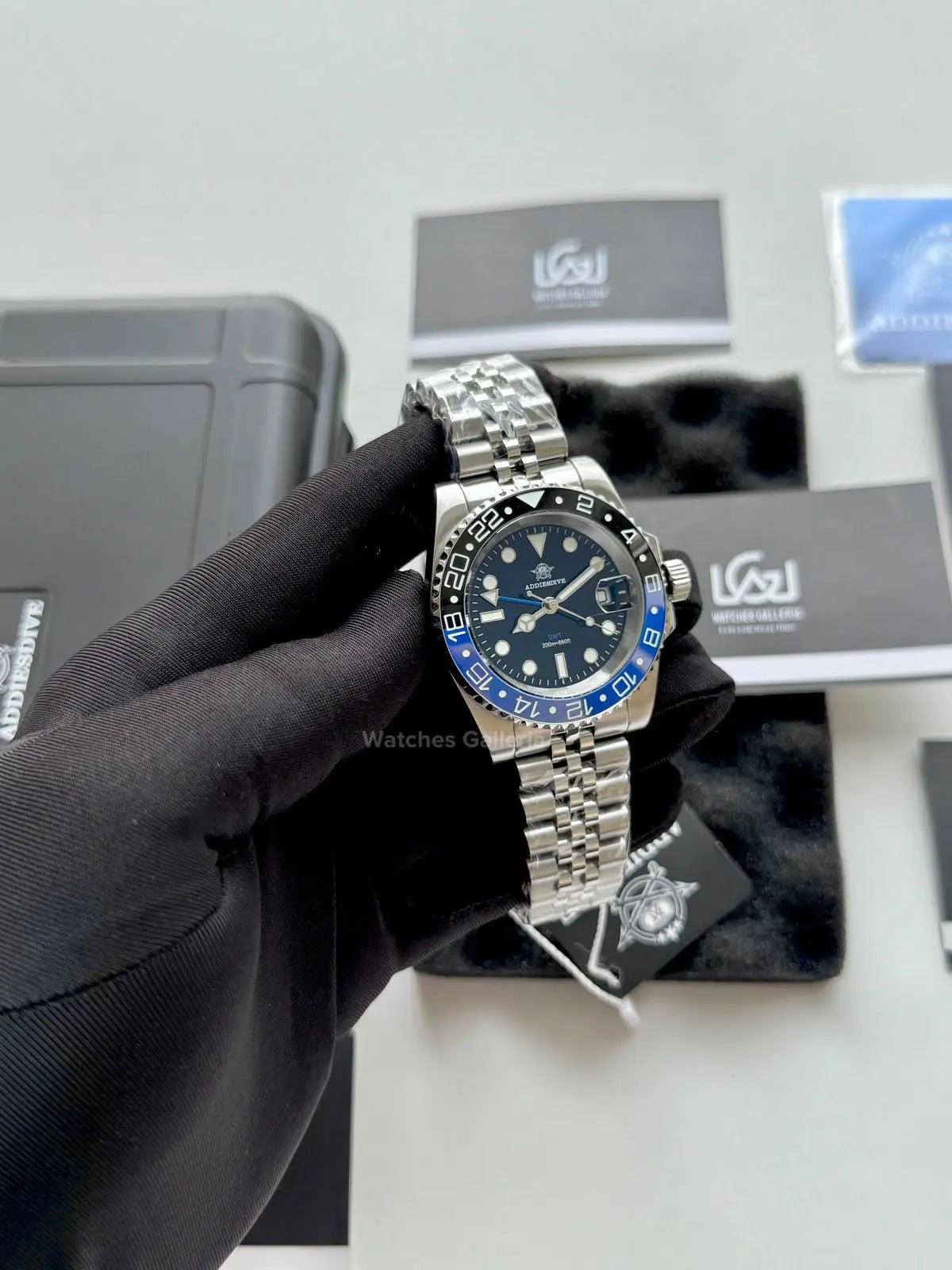Addiesdive GMT Master Quartz (Batgirl) AD2050 Watches Galleria © Copyrights All Right Reserved