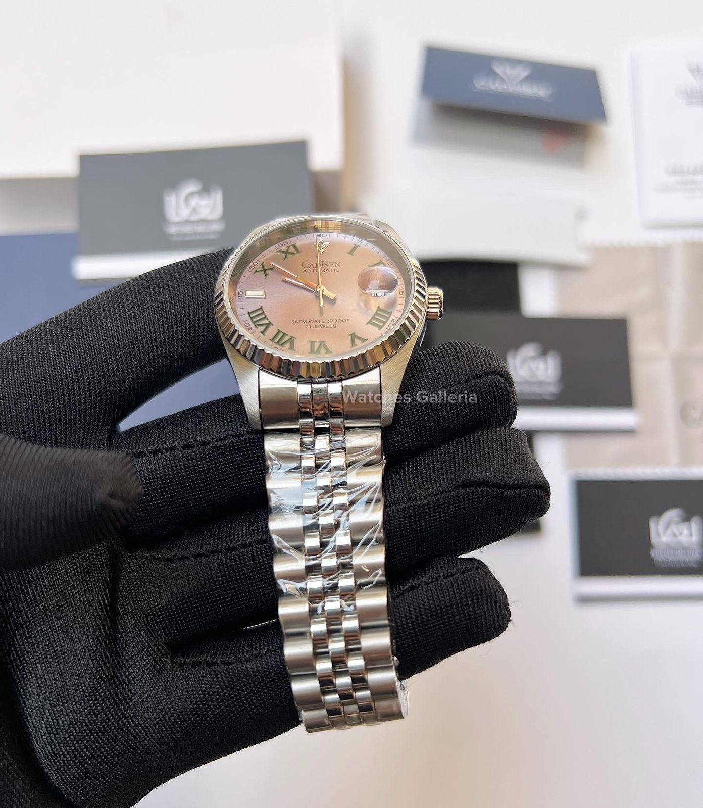 Cadisen Datejust Wimbeldon Automatic (Silver) C8211