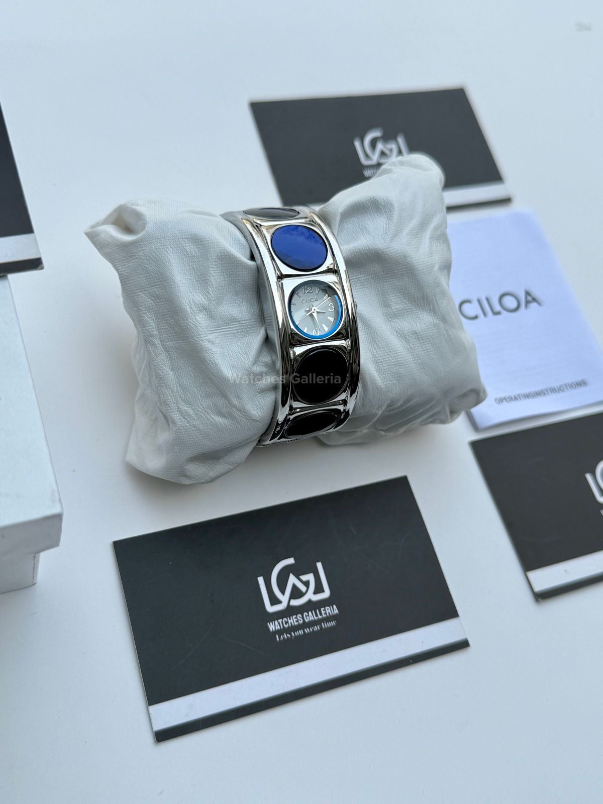 Ciloa 636 Bracelet Women Watch Quartz (Blue) Ciloa Women Watch