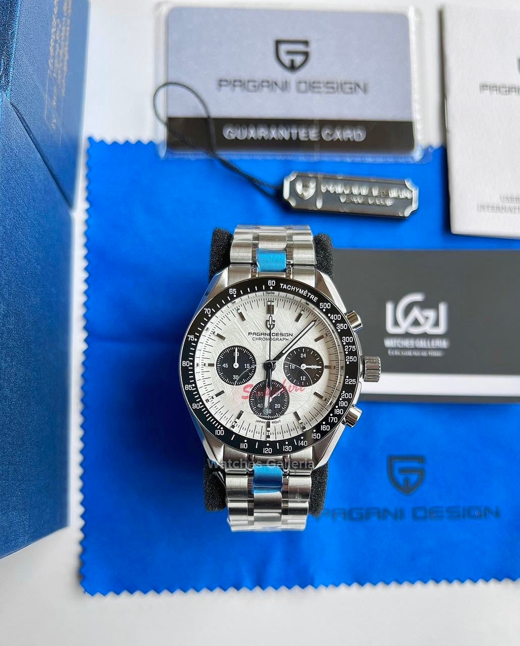 Pagani Design Speedmaster Moonwatch Quartz (White Meteorite) PD1701