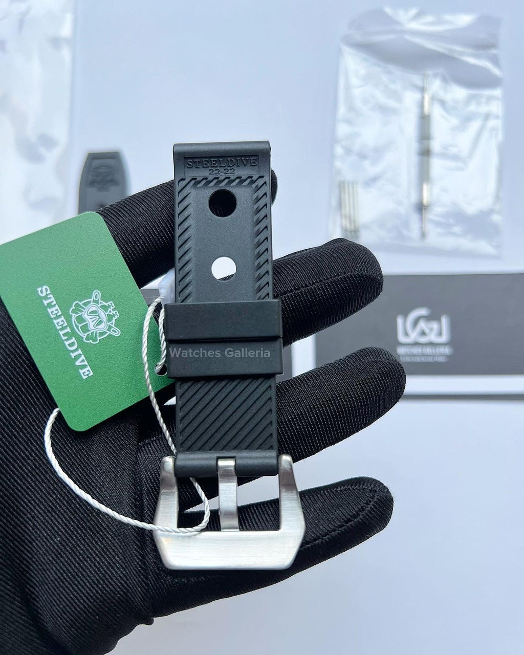 Steeldive Silicon Strap 22mm (Black)