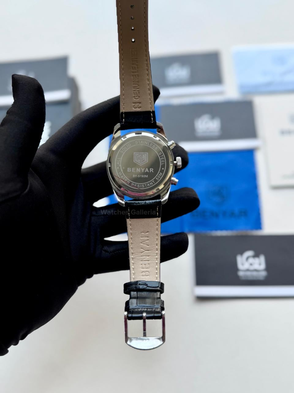 Benyar BY5193 Classic Moonphase Quartz (Black) Benyar in Pakistan