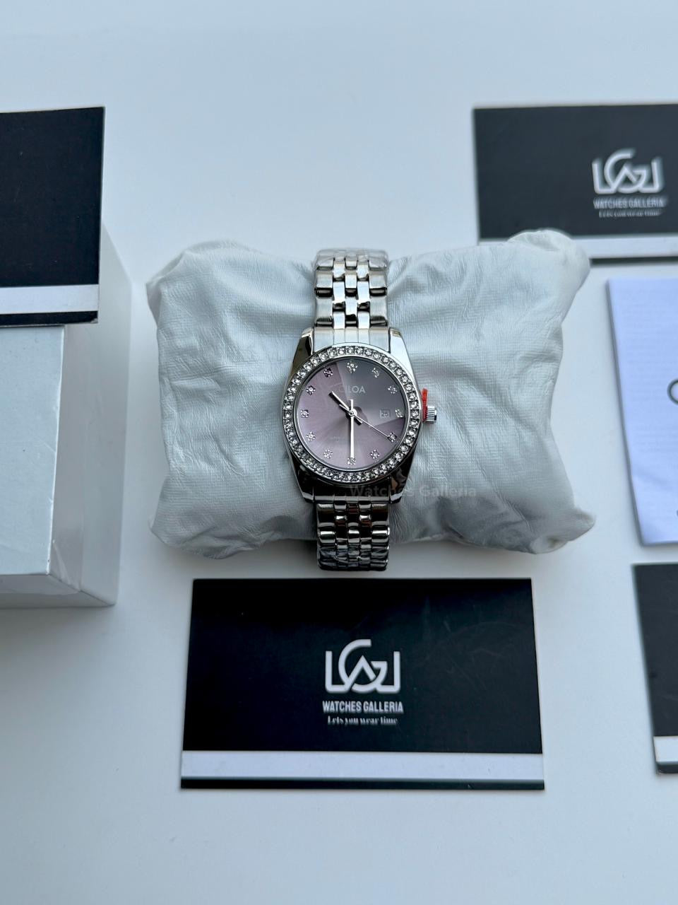 Ciloa 602 Datejust Ladies Watch Quartz (Purple) Ciloa Watch Pakistan