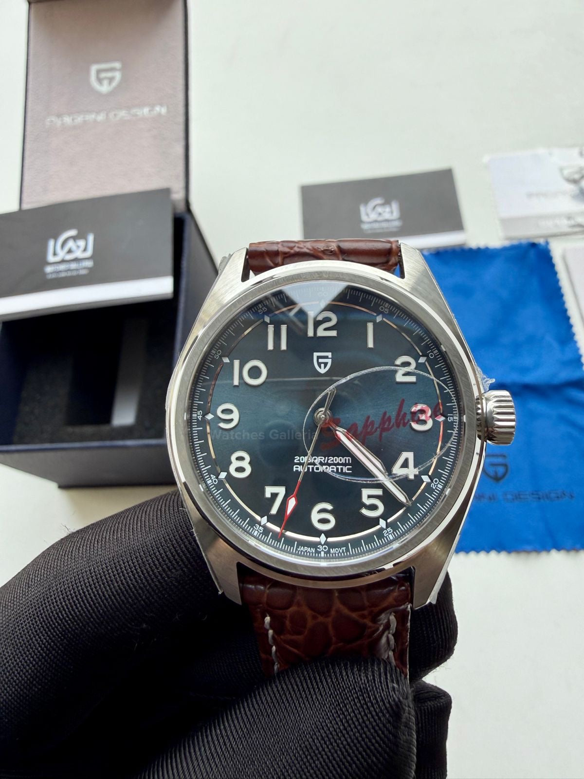 Pagani Design PD1717 Spirit Pilot (Blue/Brown Leather Exclusive) Pagani Design Watch Pakistan
