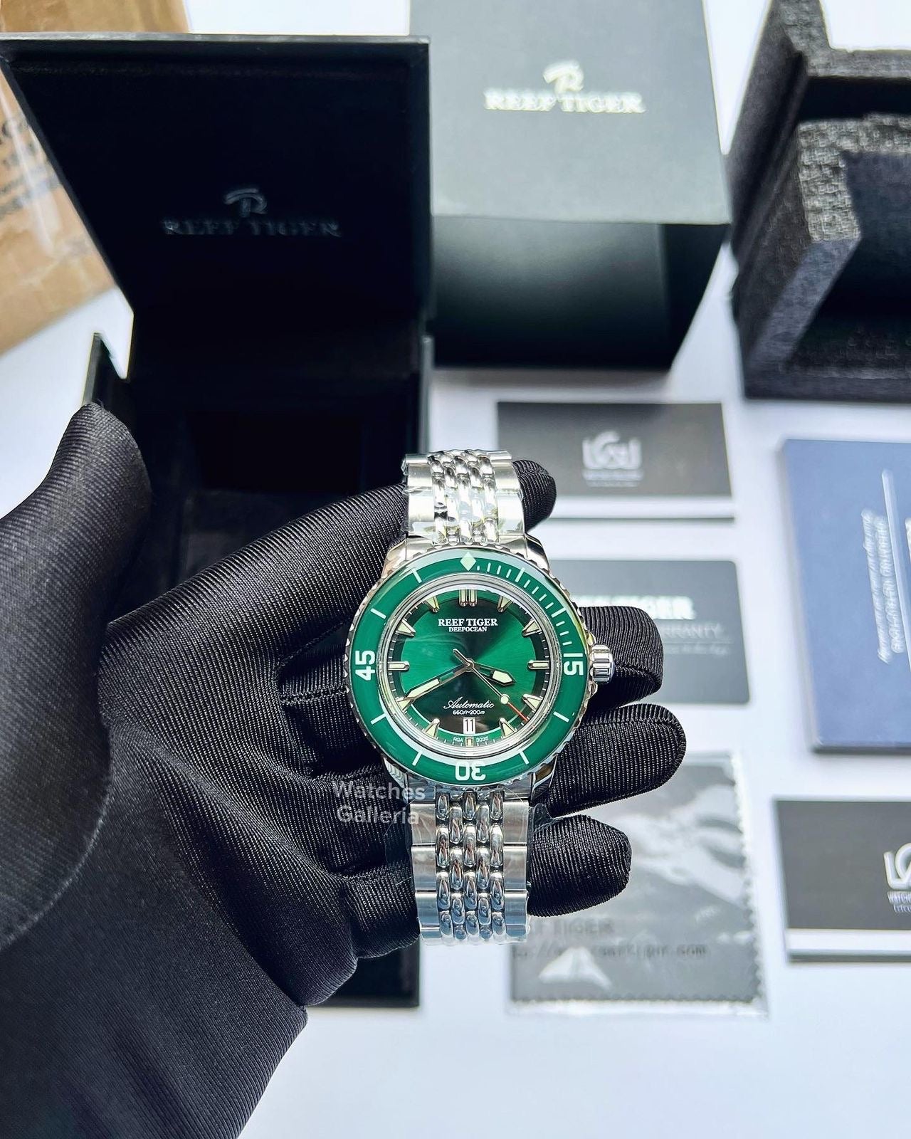 Reef Tiger Captain Cook Deep Ocean (Green) RGA3039