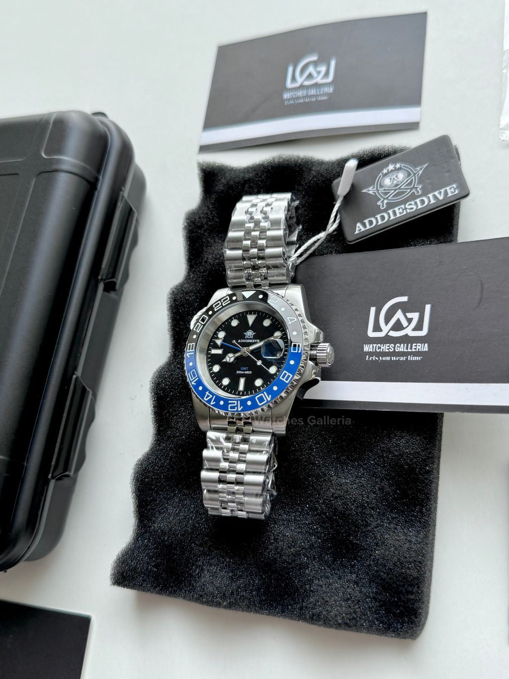 Addiesdive GMT Master Quartz (Batgirl) AD2050 Watches Galleria © Copyrights All Right Reserved
