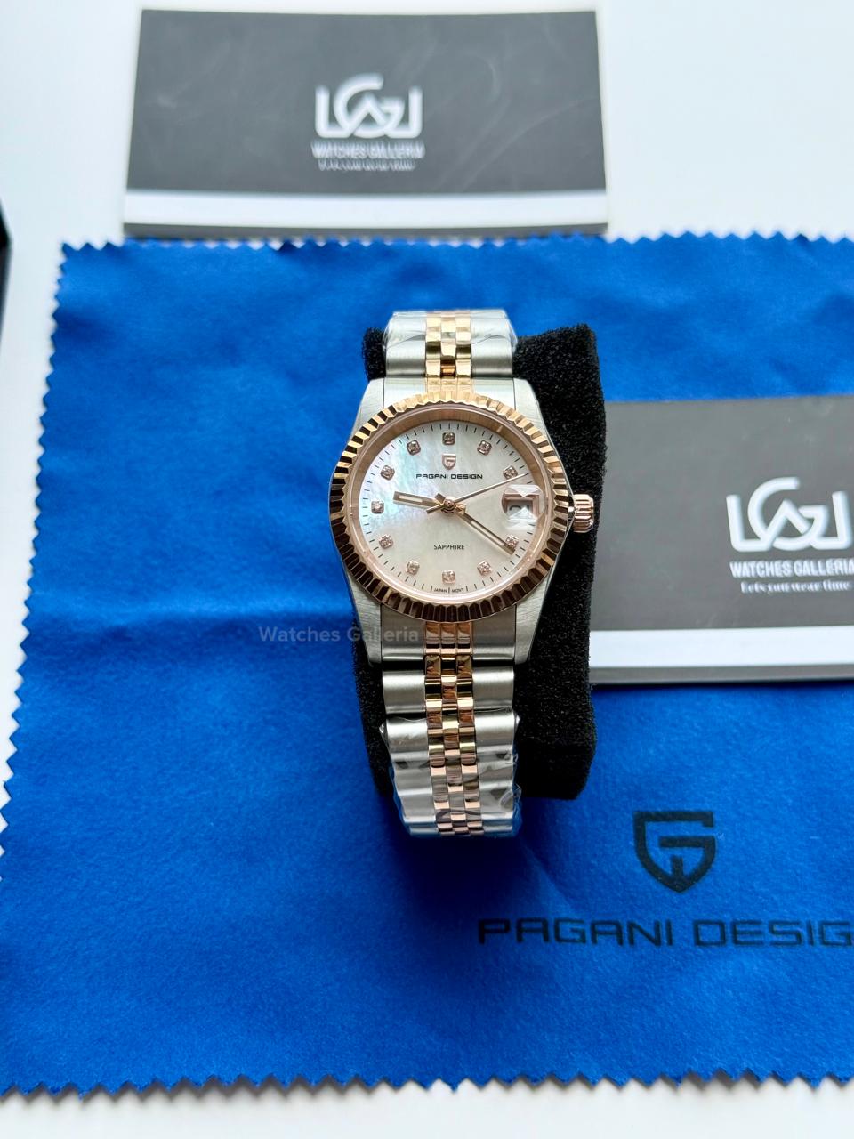 Pagani Design PD1794L Ladies Jubilee Date Two Tone Dial Watch in Pakistan – 31mm Elegant Stainless Steel Quartz Luxury Watch