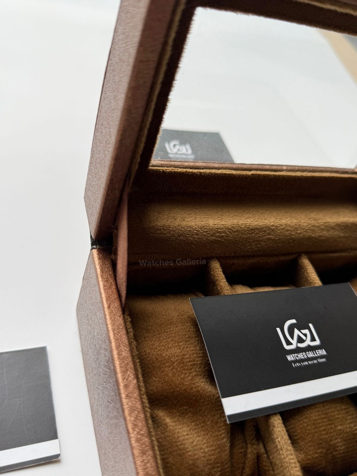 Watch Organizer Box (Brown) | 3 Slots Watch Box | Watch Storage Box | Watch Box