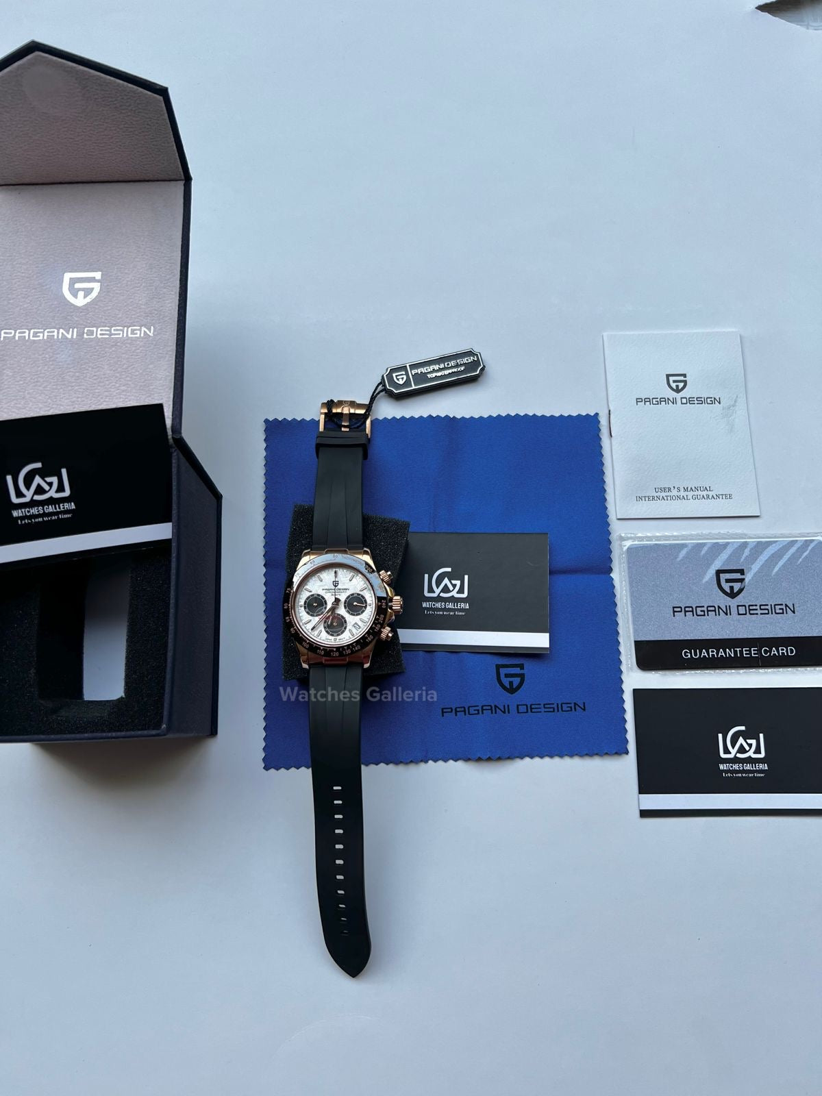 Pagani Design Daytona Quartz Watch (Rose Gold Meteorite) PD1664 Watches Galleria