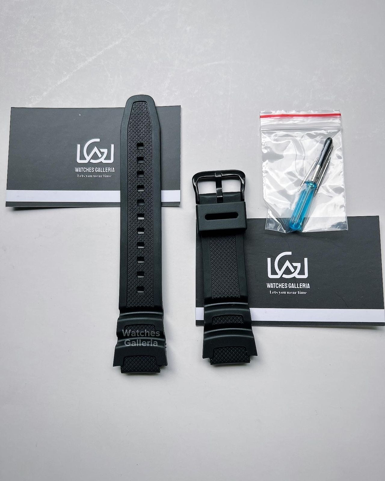 Silicon Straps (Black) For Casio W218H | F108 | AE1100 | AE1200 | SGW300 | MRW200
