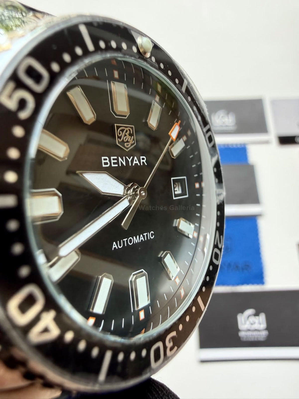 Benyar BY5211 Turtle Automatic Black Dial Luxury Men’s Watch in Pakistan – Stainless Steel Automatic Watch
