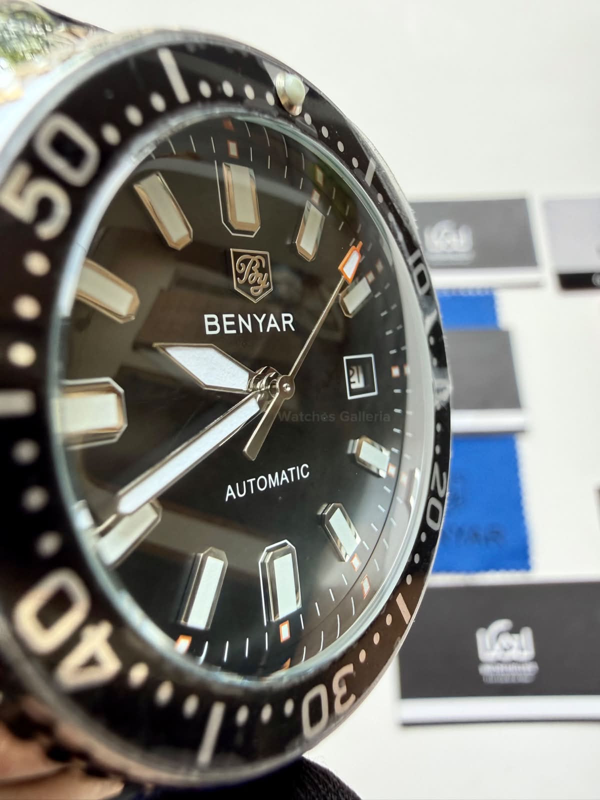 Benyar BY5211 Turtle Automatic Black Dial Luxury Men’s Watch in Pakistan – Stainless Steel Automatic Watch