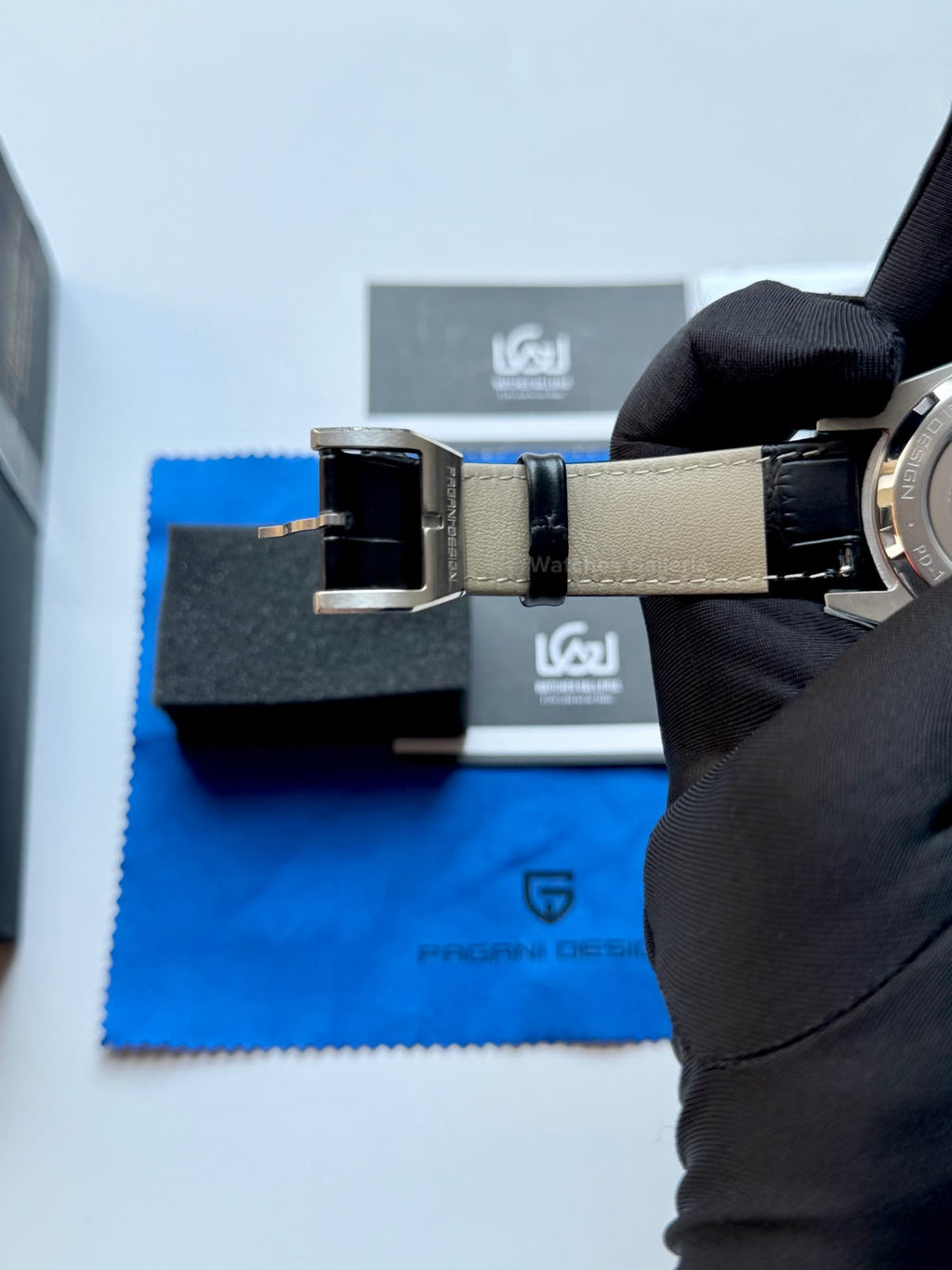 Pagani Design PD1888 Sky Dweller Black Leather Automatic GMT Watch for Men Sapphire Crystal Original Pagani Design Watch Pakistan
