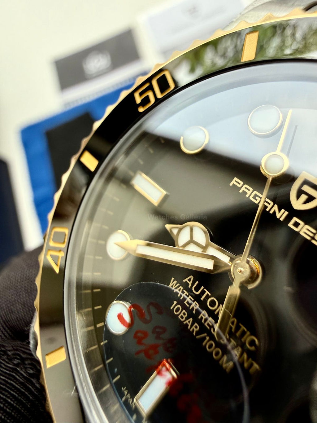 Pagani Design Submariner Automatic PD1639 (Gold Black) Pagani Design in Pakistan