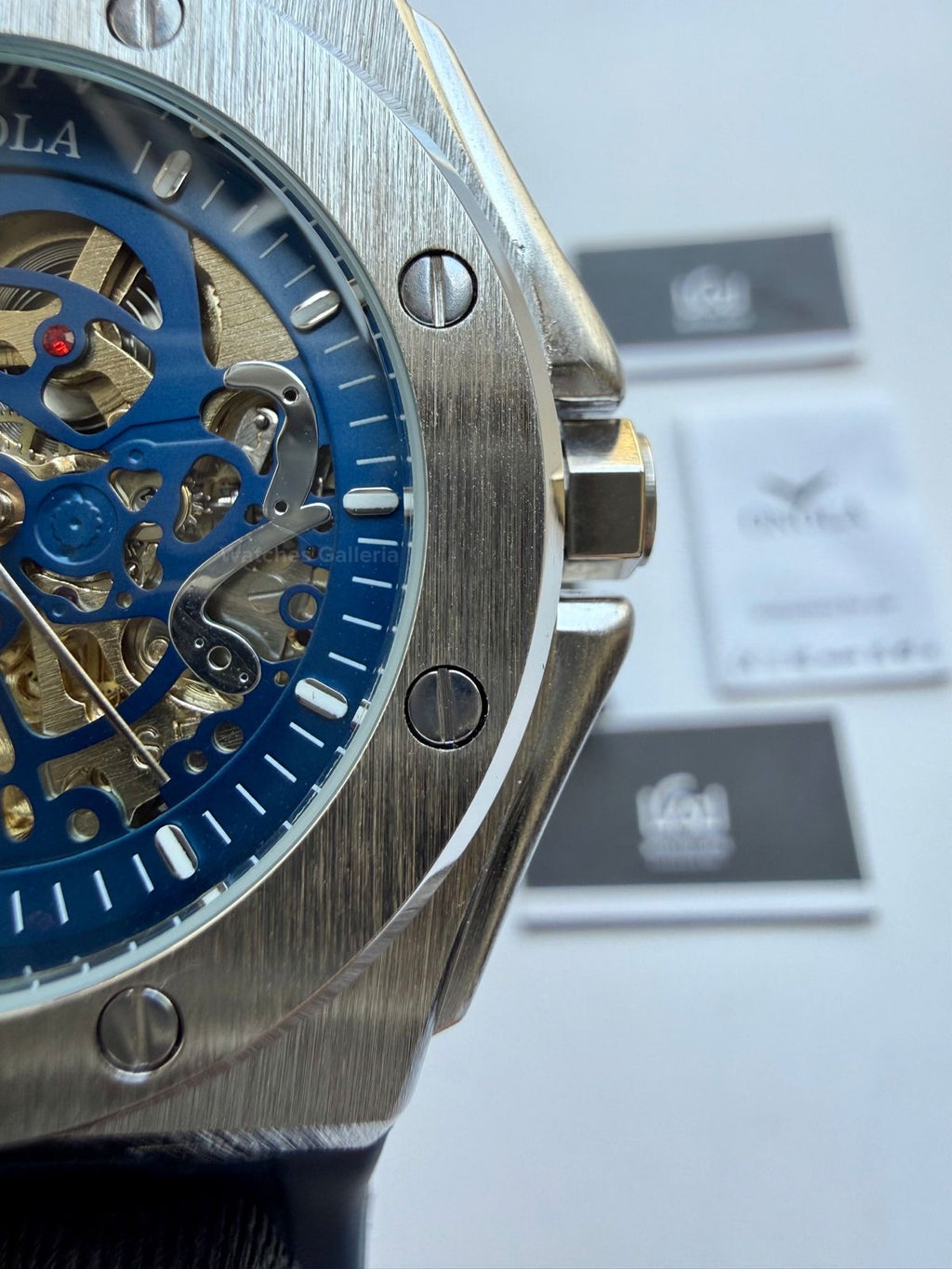Onola 3834 Royal Oak Offshore Skeleton Blue 46mm Automatic – Premium Sports Watch