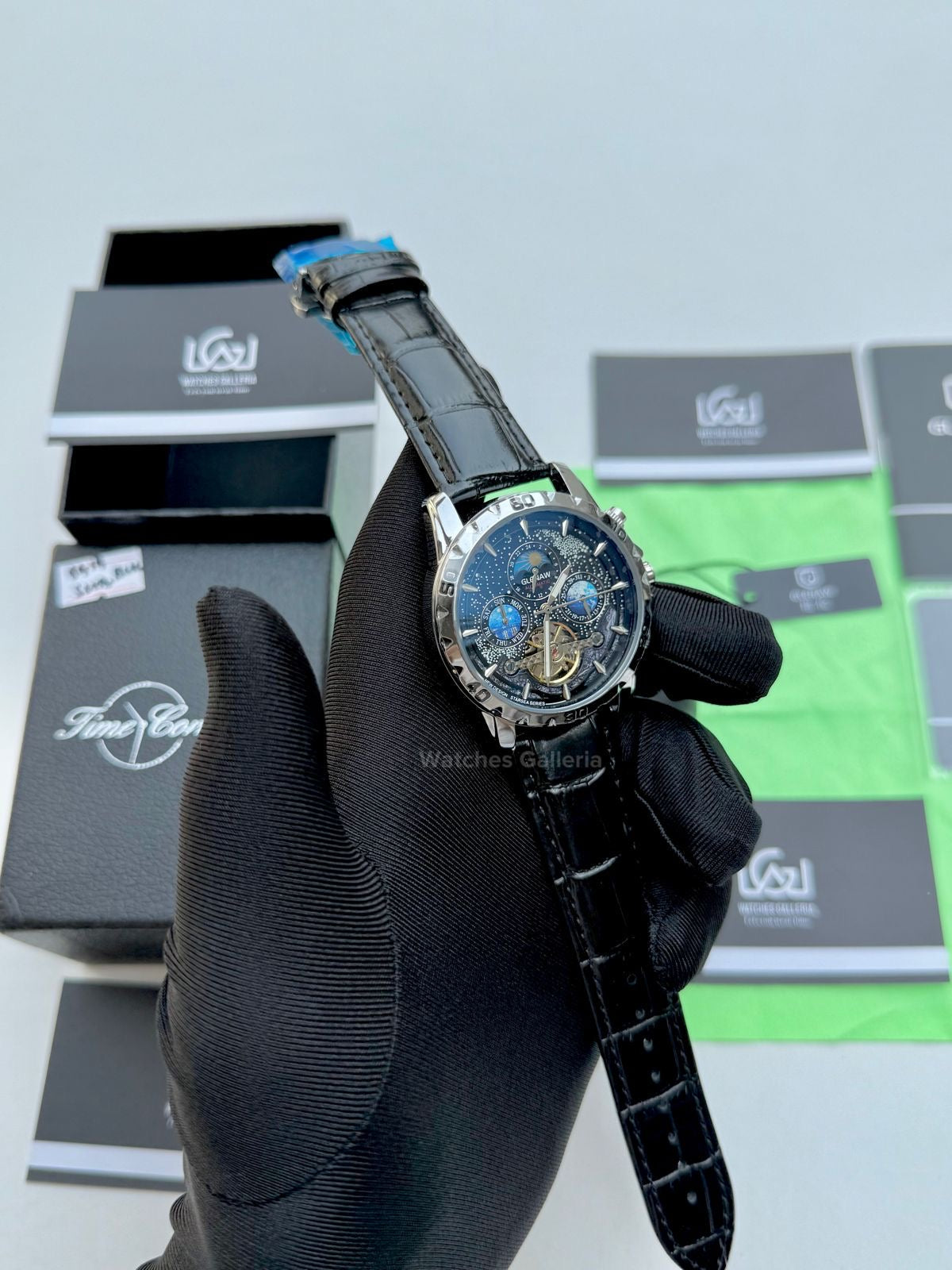 Glenaw Moonphase Automatic (Black) GL8919 Watches Galleria