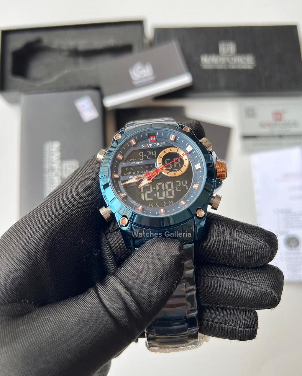 Naviforce Dual Display Quartz Watch (Blue) NF9163