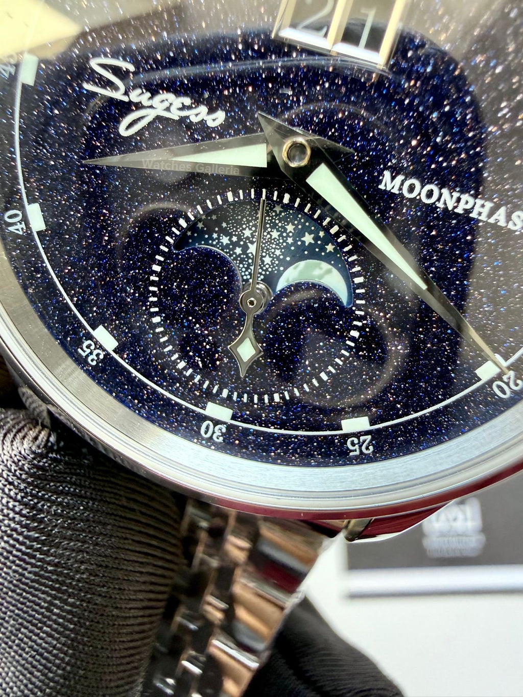 Sugess S401B Oyster Moonphase Watch in Pakistan – Luxury Men’s Automatic Mechanical Watch with Starry Sky Dial