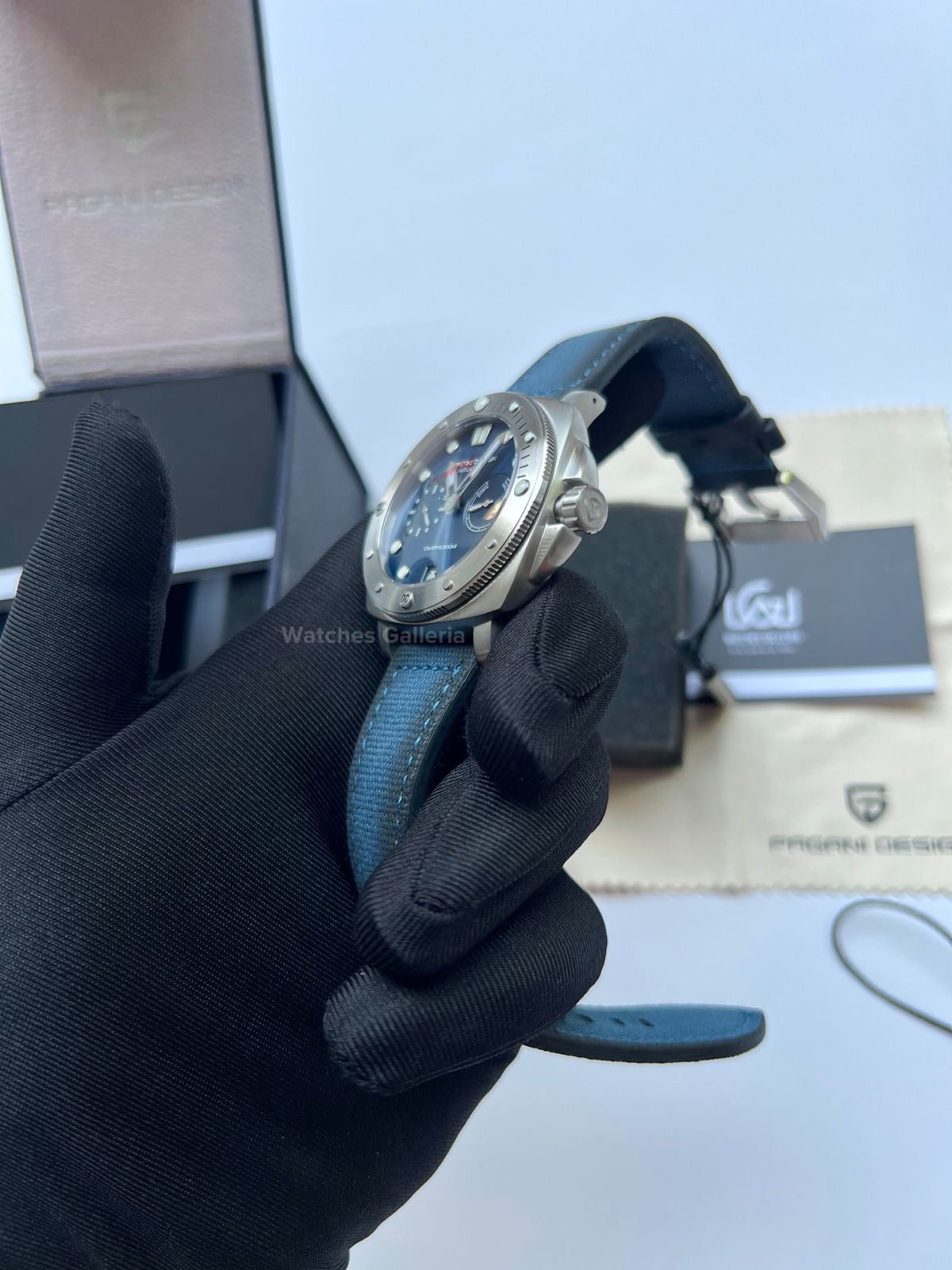 Pagani Design Submersible Automatic Divers Watch (Blue) PD1767 Watches Galleria