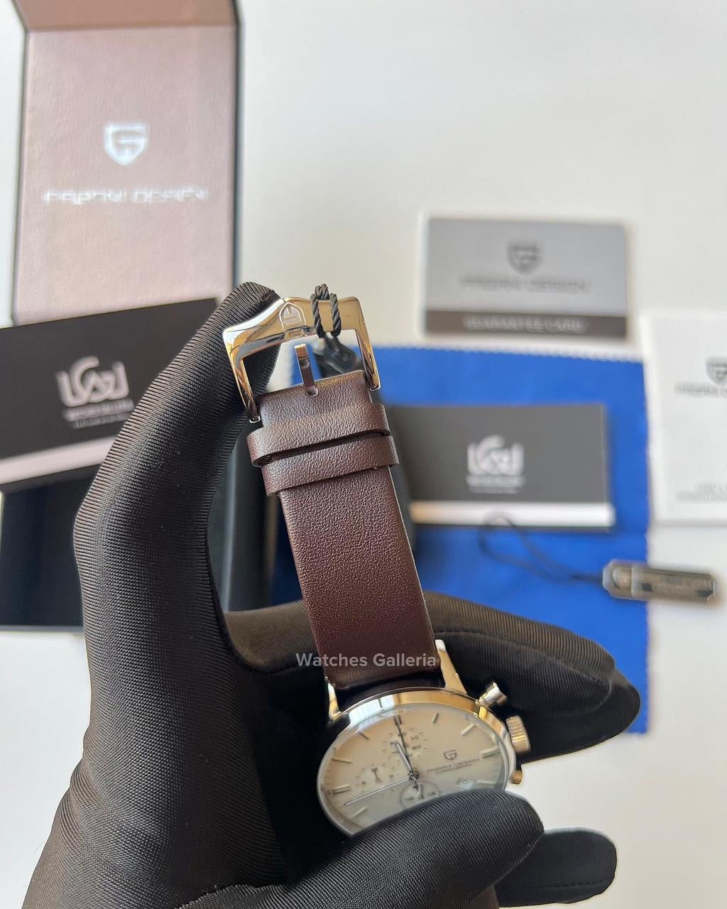 Pagani Design Flight Chronograph Quartz (Brown/Silver) PD2720