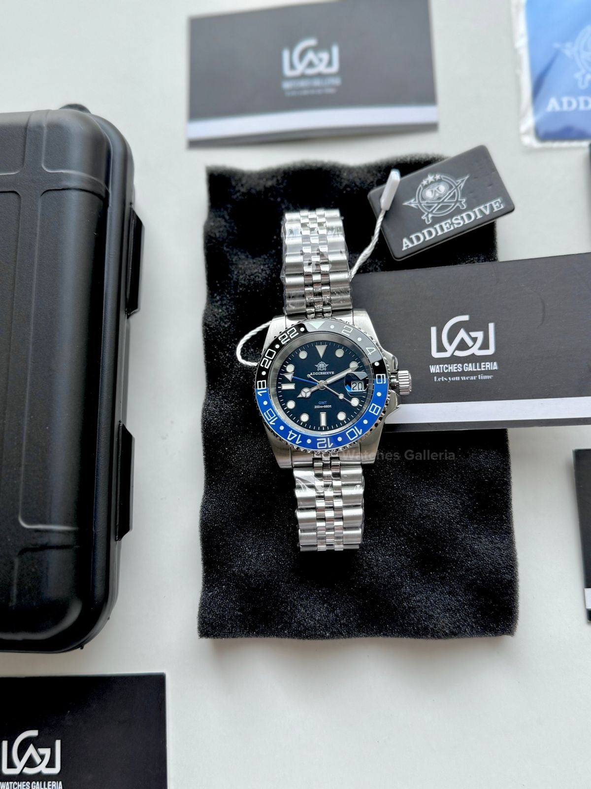Addiesdive GMT Master Quartz (Batgirl) AD2050 Watches Galleria © Copyrights All Right Reserved
