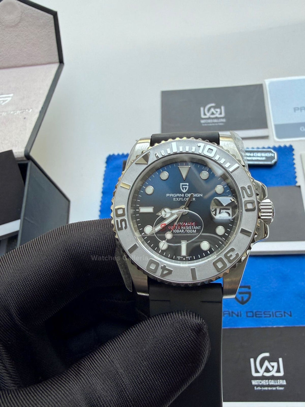 Pagani Design PD1651 YachtMaster Deep Sea 40mm Automatic – Seiko NH35A Japan Movement | Sapphire Crystal | 100M WR | Silicon Strap