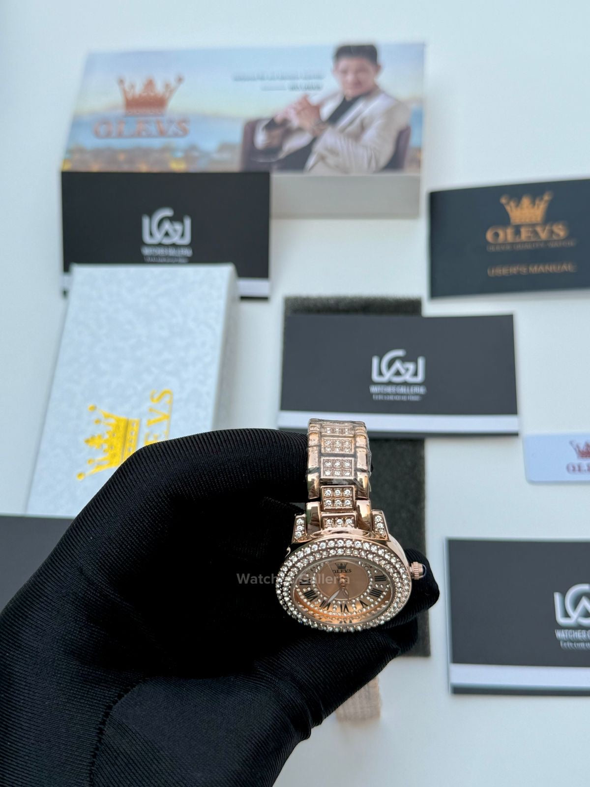 Olevs Stones Women Watch Quartz Olevs9943 Watches Galleria