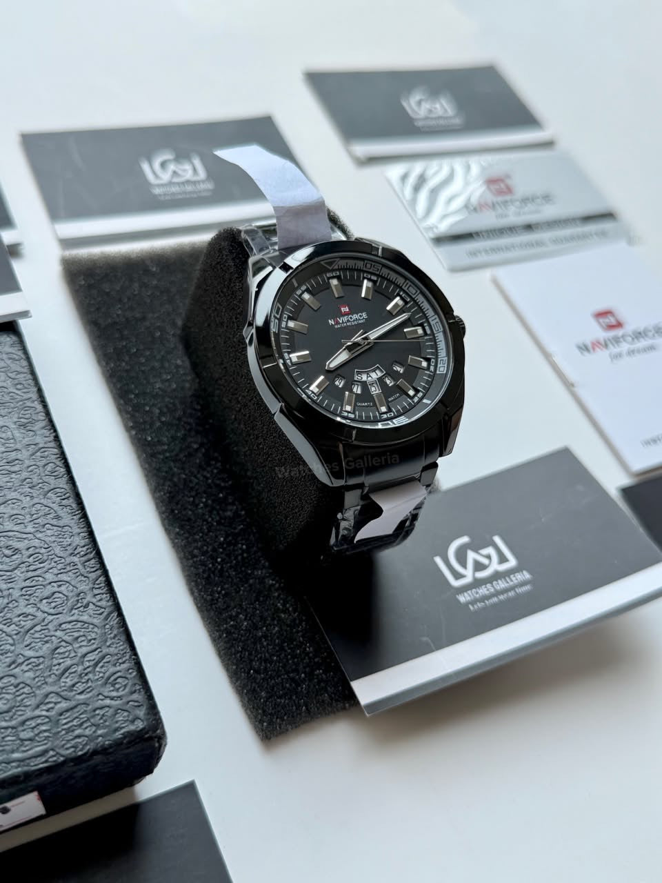 Naviforce NF9038M Original Men’s Watch Black – Japanese Movement, Mineral Glass & Water Resistant