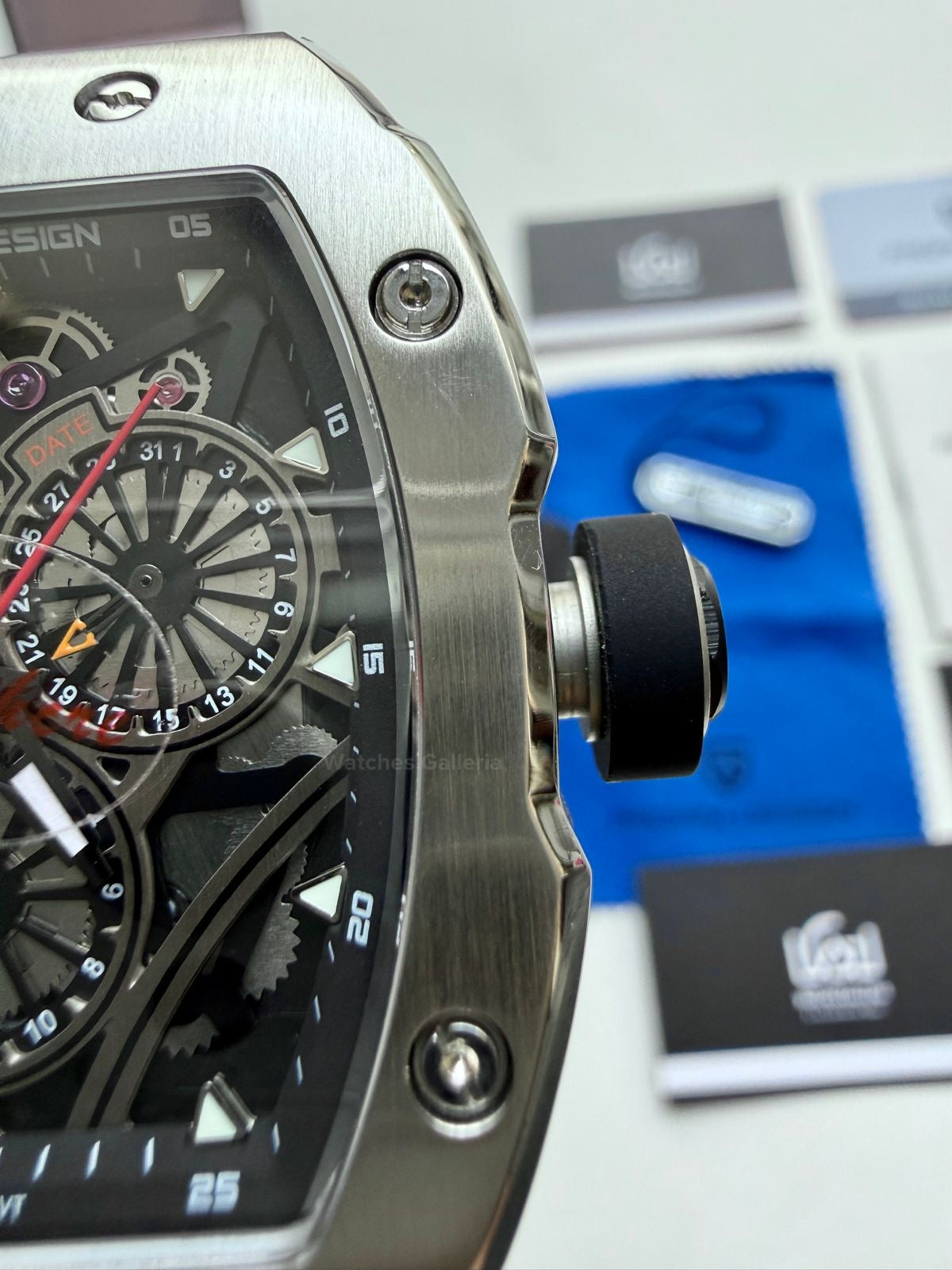 Pagani Design Tonneau Calendar Quartz PDys012 (Black) Pagani Design in Pakistan