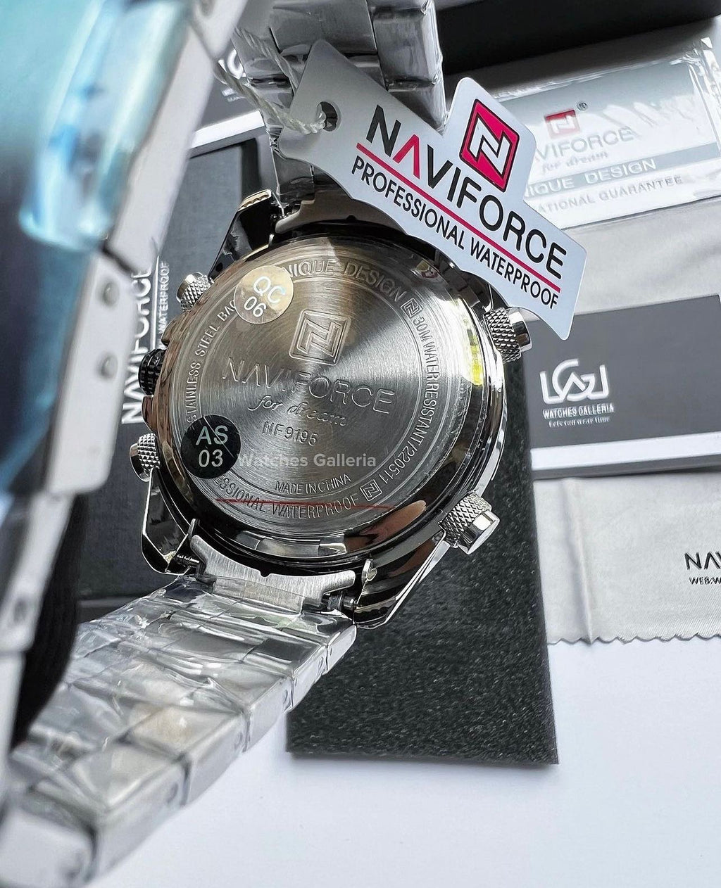 Naviforce Dual Display (Silver/Black) NF9195